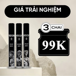 Combo 3 chai nước hoa dành cho phái nam hương thơm nam tính mạnh mẽ cuốn hút dạng xịt 10ml luxury