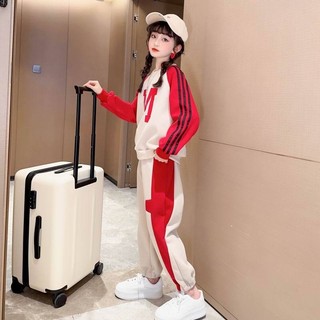 Bộ quần áo thu đông bé gái Thỏ và Gấu 18-52kg từ 4-14 tuổi. Đồ bộ bé gái, set thu đông bé gái
