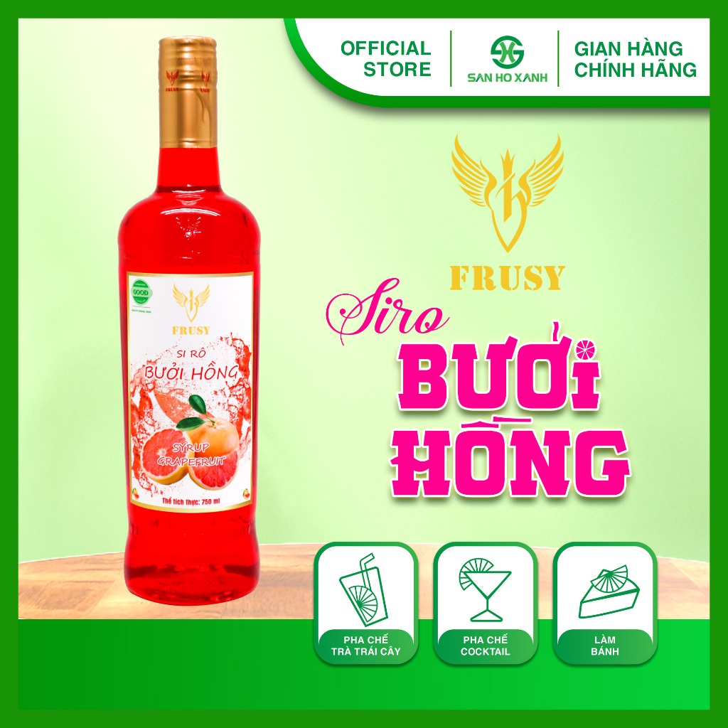 [Siro Cao Cấp] Frusy 750ml - Chai Sành