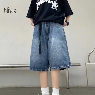 Quần Short Jeans Nam Nữ, Quần Đùi Ống Rộng Thời Trang Unisex