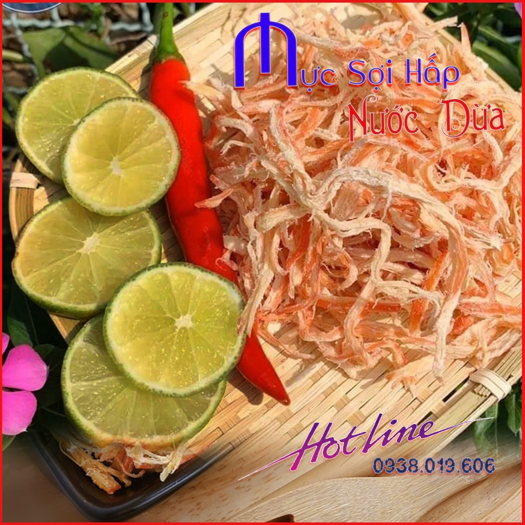 500G Mực Sợi Hấp Nước Dừa