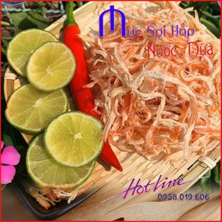 500g mực sợi hấp nước dừa