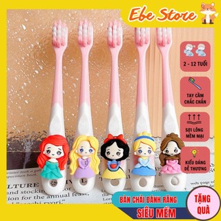 Bàn chải đánh răng cho bé, Bàn chải đánh răng lông mềm dễ thương 2-6-12 tuổi, Ebestore