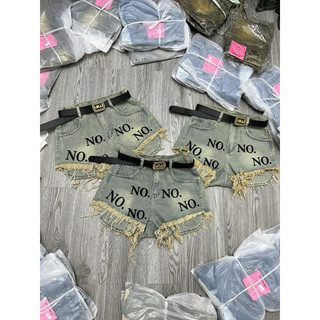 Quần Short Nử Lộ Túi Thêu No.No