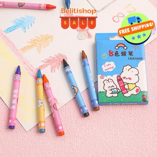 Bộ 08-12 Màu Sáp Tập Tô Ảnh Vẽ Tranh Cho Bé Sáng Tạo Và Học Tập Kiểu Hoạt Hình Dễ Thương