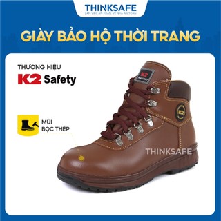 Giày bảo hộ cao cổ K2 thời trang, kiểu dáng Hàn Quốc chống đinh, va đập, chống nước Giày bảo hộ Hàn Quốc - Chính hãng