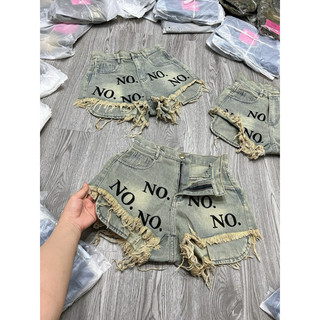Quần Short Nử Lộ Túi Thêu No.No