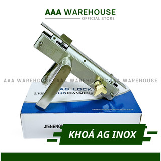  Bộ Khoá Tay Gạt AG INOX dùng cho cửa đố 3x6 hệ 700 