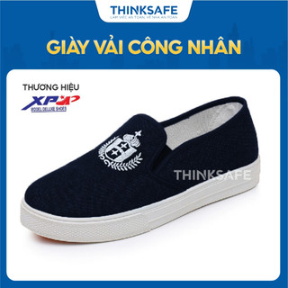 Giày vải xỏ chân XP lao động, thể dục, đi bộ giày bảo hộ công nhân - THINKSAFE