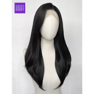 Tóc giả siêu da đầu dáng thẳng cúp 50cm