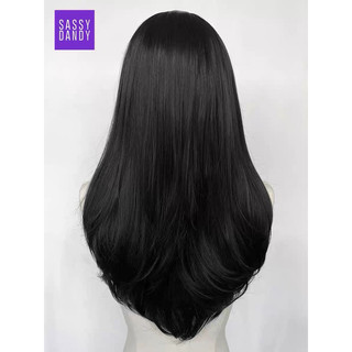 Tóc giả siêu da đầu dáng thẳng cúp 50cm