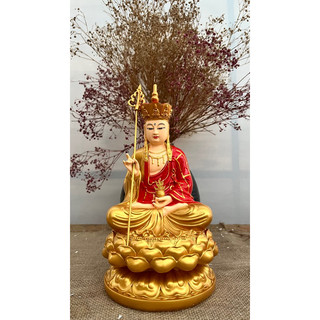 Tượng Địa Tạng Vương Bồ Tát ngồi 30cm Composite và Đá