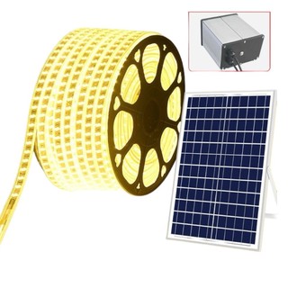 Đèn dây led năng lượng mặt trời 10M RGB đổi màu