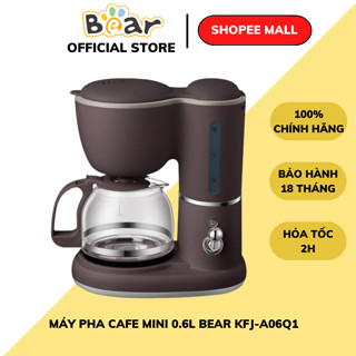 Máy pha cà phê mini tự động BEAR KFJ-A06K1 chính hãng, pha coffee Espresso cafe nguyên chất,BH 18th