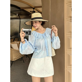 [RÁCH STORE] Áo Kiểu - Cổ Bèo - Cột Nơ - Tay Dài Bo