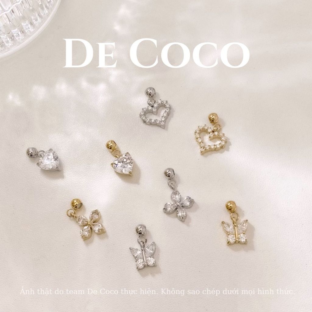 Dây chuyền, vòng tay, lắc chân nữ charm treo Just Me DECOCO ACC titan không đen gỉ ( Kèm Túi Hộp Thiệp ) | BigBuy360 - bigbuy360.vn