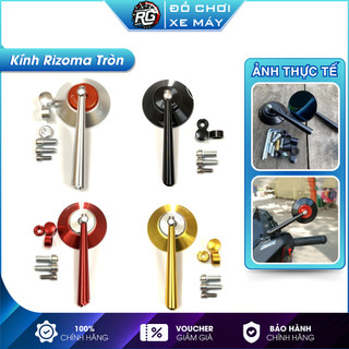 Gương Tròn Rizoma, Gương Chiếu Hậu Tròn Full Nhôm Gắn Xe Máy