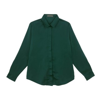  Áo Sơ Mi Công Sở Tay Dài Form Rộng Basic Chất Lụa Mát Mẻ BBSTORE'S - A2379
