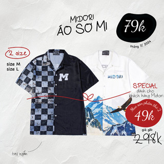 Áo Sơ Mi nam nữ Hoạ Tiết Tay Ngắn Cổ Vest Uniex Thời Trang Vải Lụa Local Brand M Studio
