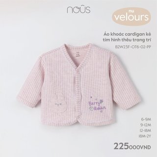 Áo khoác sơ sinh và trẻ em jacket zigzag đủ màu giữ nhiệt, thoáng khí Nu Choux Nous Bình Dương - SPE01265