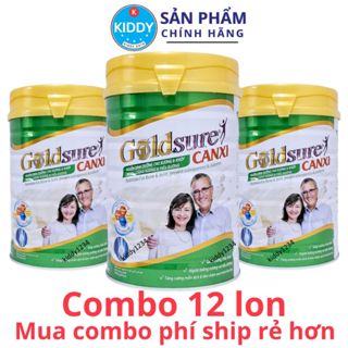 [Combo 12 lon] Sữa Canxi GOLDSURE CANXI NC 900G cho người già, ngừa loãng xương, tiểu đường