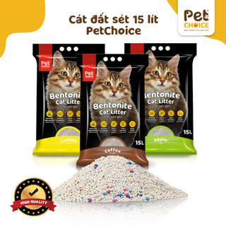 Cát đất sét cho mèo, khử mùi, ít bụi, siêu vón cục, cát vệ sinh cho mèo 15L/8kg - PetChoice