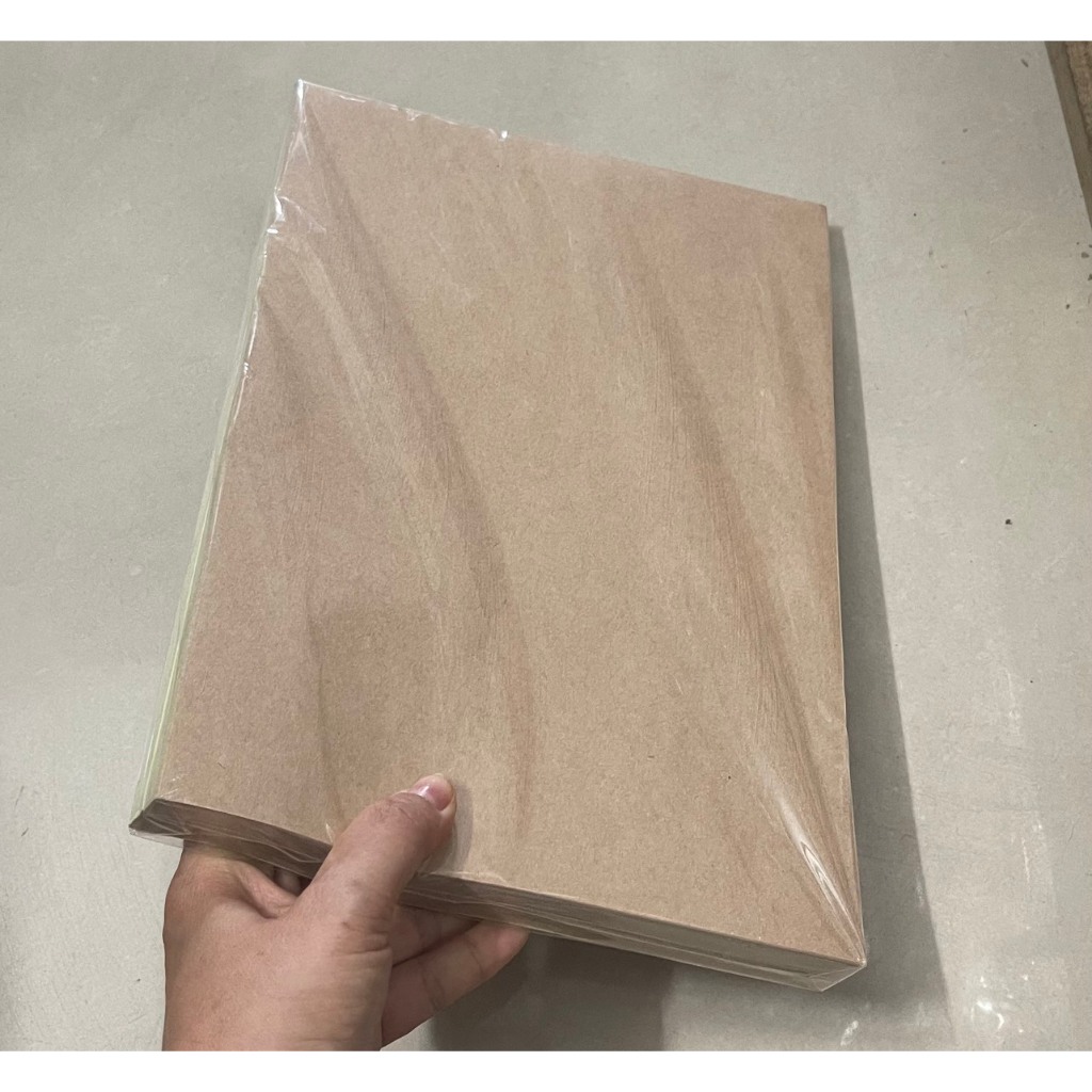 Giấy decal da bò khổ A4, giấy decal A4 da bò loại tốt - 100 tờ/xấp