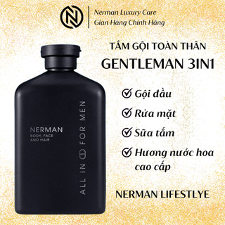Sữa Tắm Gội Nerman Gentleman 3 Trong 1 Hương Nước Hoa Pháp Cao Cấp 350ml -  Cao Cấp