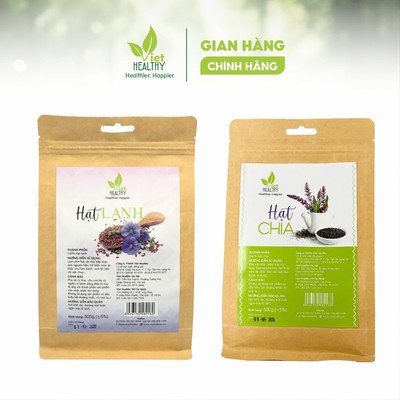 Combo Omega 3: Hạt Lanh + Hạt Chia 500g Viethealthy
