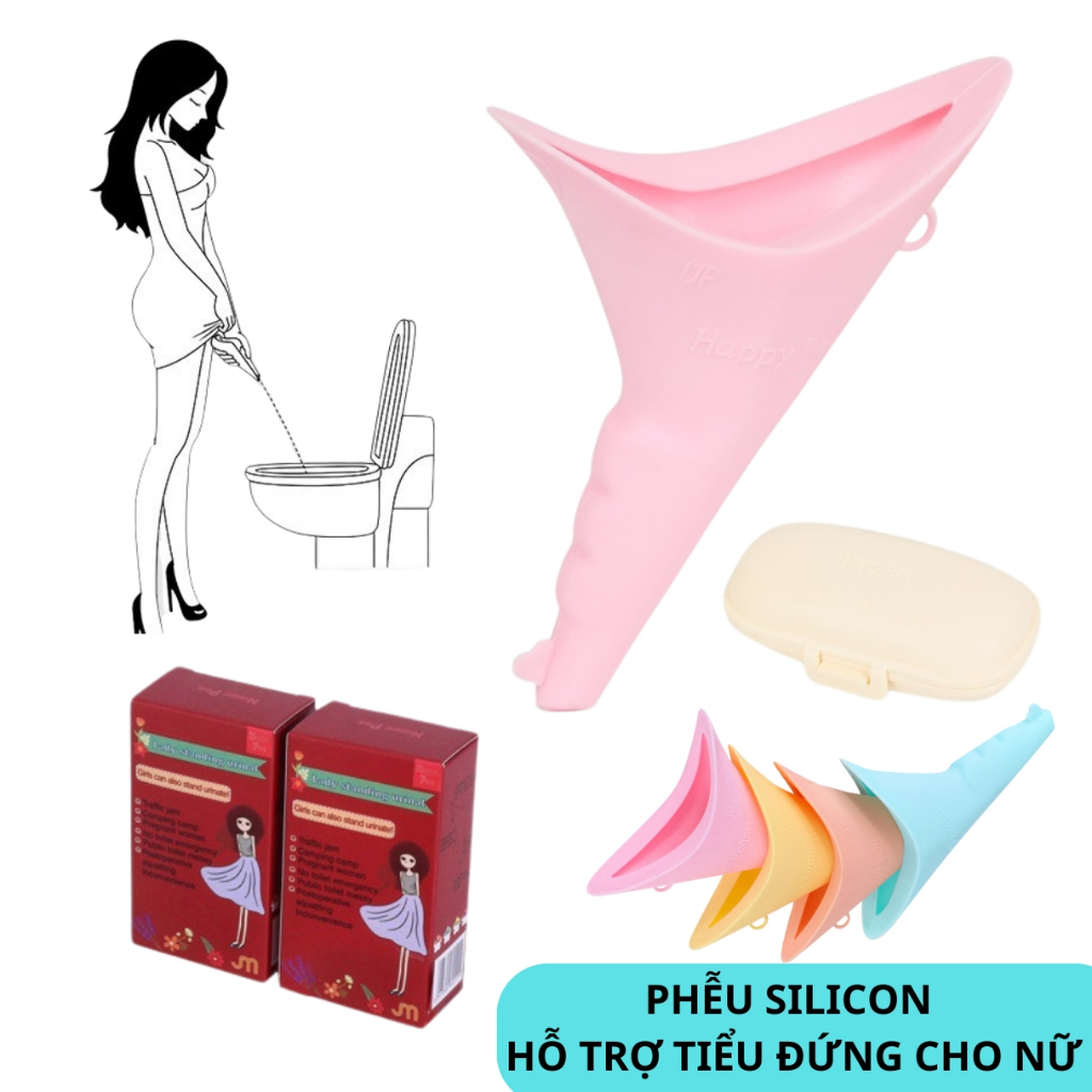Phễu silicon hỗ trợ tiểu đứng cho phụ nữ có thai, người già, bạn gái khi đi du lịch có thể tái sử dụng