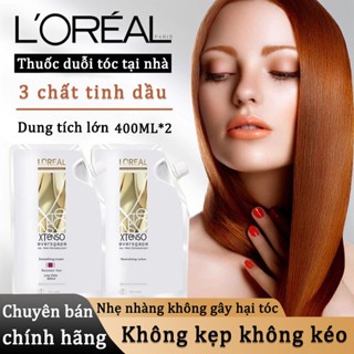 nhập khẩu từ Pháp Kem duỗi  dập tóc Loreal X-tenso oleo shape 400ml*2  Không kẹp không kéo