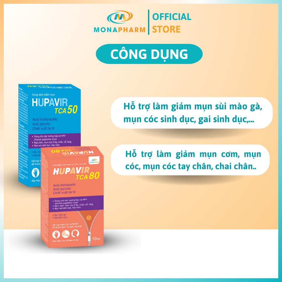 Combo giảm sùi mào gà Hupavir giảm sùi,  hỗ trợ ngăn tái nhiễm sùi mào gà