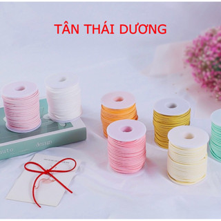 (Lẻ 5 mét) Cuộn dây nhung - Cuộn dây da lộn - Làm đồ handmade - Trang trí bó hoa, hộp quà