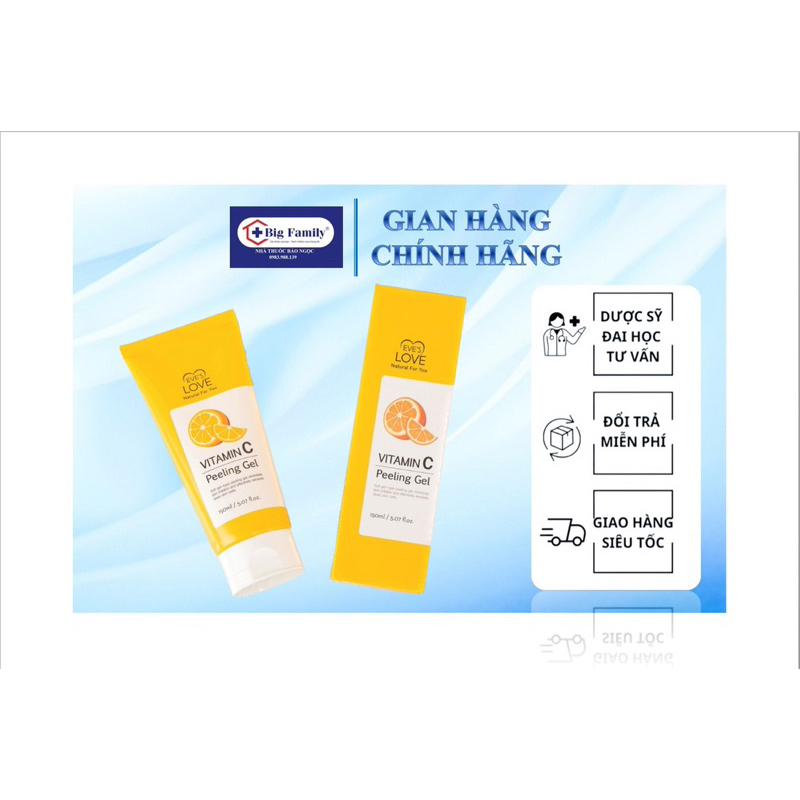 Tẩy Da Chết EVE’S LOVE - Tinh Chất Vitamin C.150ml ❤️