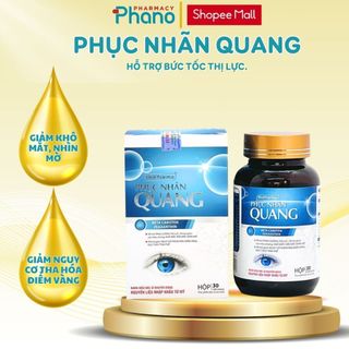 Phục Nhãn Quang viên uống bổ mắt giúp Dứt Điểm Mờ Nhòe Mờ Mắt chính hãng