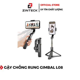 Gậy Gimbal Chống Rung Stabilizer L08 - Tặng Kèm Remote - Có Chân Đỡ - Chính Hãng HD DESIGN