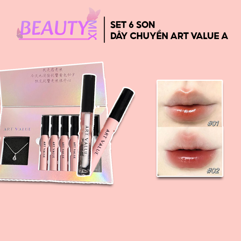 set son 6 cây hiệu ứng bóng và lì tặng dây chuyền đáng yêu cho bạn nữ đều yêu S6-AV