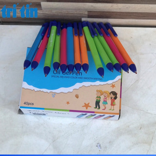 5 cây BÚT BI SIÊU TRƠN 0.5MM E134 (vpp Tritin)