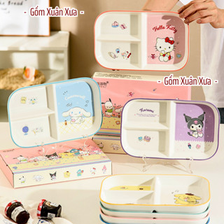 Khay sứ ăn dặm cao cấp Gốm Xuân Xưa, bát ăn dặm,, chén dĩa sứ, bát ăn cơm, tô sứ