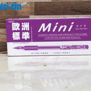 10 BÚT NƯỚC MINI GEL (Đen, Xanh, Đỏ, Tím) (vpp Tritin)