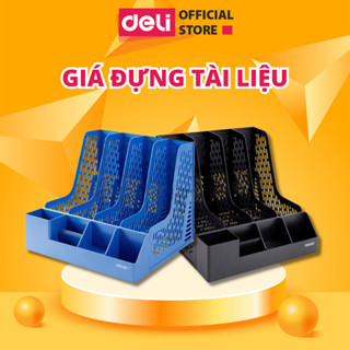  Giá Đựng Tài Liệu DELI Kệ Để Giấy Tờ Hồ Sơ Văn Phòng Chất Liệu Nhựa PP Dụng Cụ Sắp Xếp Bàn Làm Việc 