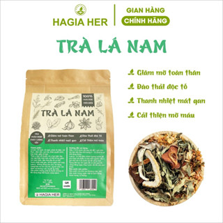 HAGIA HER - Trà Lá Nam - Set 10 Gói 350 Gram - Hỗ Trợ Giảm Mỡ Toàn Thân