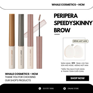 Mascara Lông Mày Peripera Speedy Skinny Brow Mascara