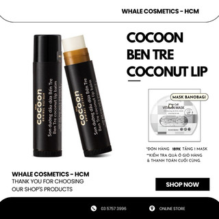 Son Dưỡng Cocoon Ben Tre Coconut Lip Balm 5g