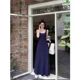 VÁY 2 DÂY NỮ CÚP NGỰC CỔ VUÔNG DÁNG DÀI, ĐẦM BODY HAI DÂY ALISA KIỂU NỮ TÍNH (Bigsize)