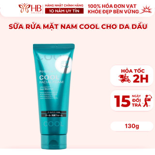Sữa rửa mặt cho nam cool facial foam dành cho da dầu, mụn pharmaact
