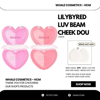 Phấn má hồng 2 màu lilybyred luv beam cheek duo