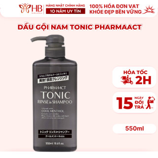 Dầu Gội Dành Cho Nam Tonic Pharmaact 550ml Nhật Bản Madein Japan mẫu mới