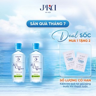 Nước Tẩy Trang Sạch Sâu Micellar Senka All Clear Water Fresh Xanh Lá Nhật Bản Chai 230ml