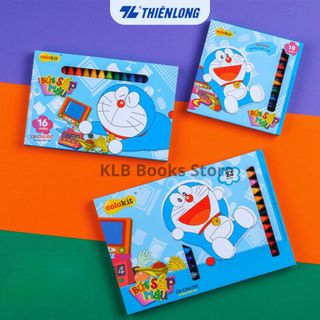  Bút Sáp Màu Doraemon Thiên Long CR-C04 DO   CR-C05 DO   CR-C06 DO Giao Vỏ Ngẫu Nhiên 